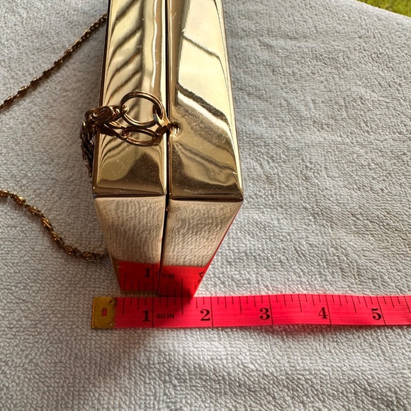 Black with gold trim Kate Landry tote/clutch - Picture 8 of 10